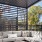 outdoor seating with modern roofing